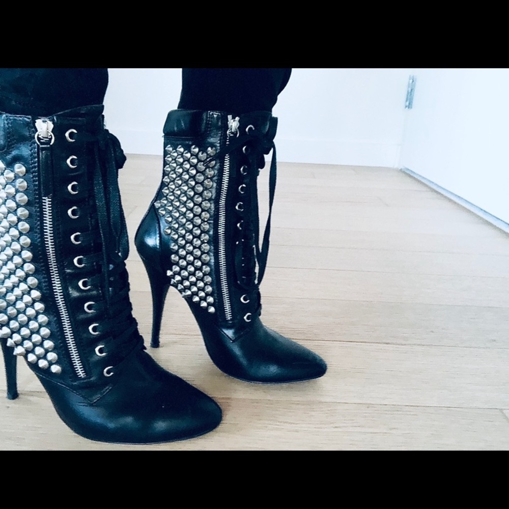 Balmain Studded Boots 4 inch heel. - Picture 1 of 3